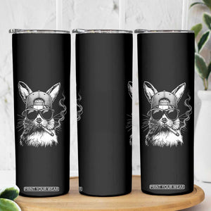 Funny Easter Bunny Smoking Meme Skinny Tumbler TS14 Print Your Wear
