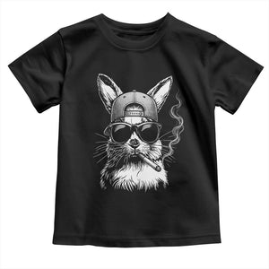 Funny Easter Bunny Smoking Meme Toddler T Shirt TS14 Black Print Your Wear