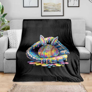 Baseball Easter Throw Blanket Drip Ice Cream Sprinkles Baseball Glove TS14 Print Your Wear