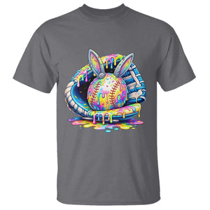 Baseball Easter T Shirt Drip Ice Cream Sprinkles Baseball Glove TS14 Charcoal Print Your Wear
