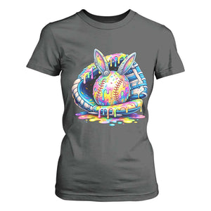 Baseball Easter T Shirt For Women Drip Ice Cream Sprinkles Baseball Glove TS14 Dark Heather Print Your Wear
