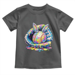 Baseball Easter Toddler T Shirt Drip Ice Cream Sprinkles Baseball Glove TS14 Dark Heather Print Your Wear