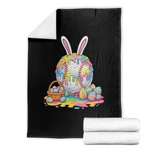 Baseball Easter Drip Ice Cream Sprinkles Egg Gift Throw Blanket TS14 Black Print Your Wear
