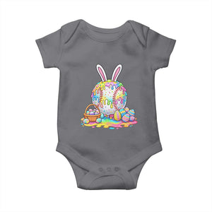 Baseball Easter Drip Ice Cream Sprinkles Egg Gift Baby Onesie TS14 Charcoal Print Your Wear
