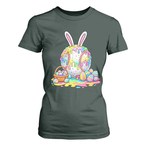 Baseball Easter Drip Ice Cream Sprinkles Egg Gift T Shirt For Women TS14 Dark Forest Green Print Your Wear