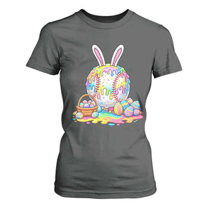 Baseball Easter Drip Ice Cream Sprinkles Egg Gift T Shirt For Women TS14 Dark Heather Print Your Wear