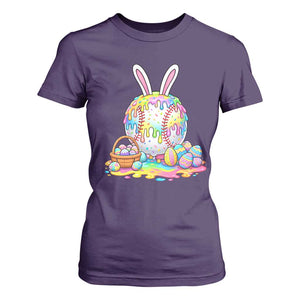 Baseball Easter Drip Ice Cream Sprinkles Egg Gift T Shirt For Women TS14 Purple Print Your Wear