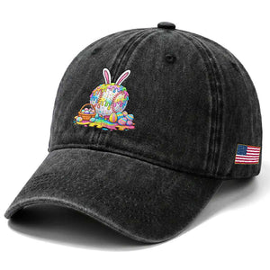 Baseball Easter Drip Ice Cream Sprinkles Egg Gift Washed Cotton Baseball Cap TS14 Print Your Wear