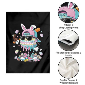 Funny Baseball Easter Garden Flag Drip Ice Cream Bunny Easter TS14 Print Your Wear