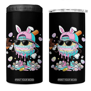 Funny Baseball Easter 4 in 1 Can Cooler Tumbler Drip Ice Cream Bunny Easter TS14 One Size: 16 oz Black Print Your Wear