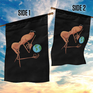 Happy Earth Day Garden Flag Funny Marcus The Worm Eco Friendly TS14 Print Your Wear
