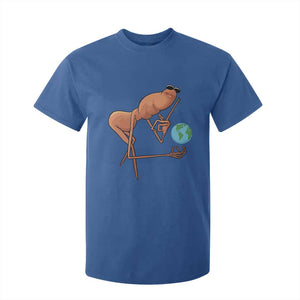 Happy Earth Day T Shirt For Kid Funny Marcus The Worm Eco Friendly TS14 Royal Blue Print Your Wear