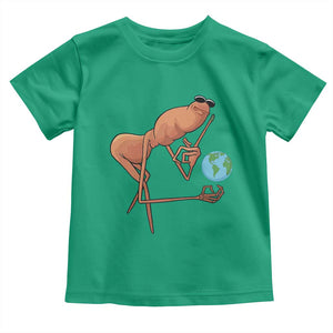 Happy Earth Day Toddler T Shirt Funny Marcus The Worm Eco Friendly TS14 Irish Green Print Your Wear