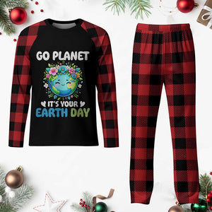 Go Planet It's Your Earth Day Plaid Pajama Set Funny Sarcastic Nature Lover TS14 Buffalo Plaid Print Your Wear