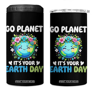 Go Planet It's Your Earth Day 4 in 1 Can Cooler Tumbler Funny Sarcastic Nature Lover TS14 One Size: 16 oz Black Print Your Wear