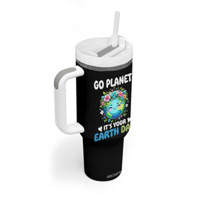Go Planet It's Your Earth Day Tumbler With Handle Funny Sarcastic Nature Lover TS14 Print Your Wear