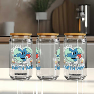 Go Planet It's Your Earth Day Glass Can Cute Nature Lover Heart Earth TS14 Print Your Wear