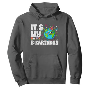 Earth Day Birthday Hoodie April 22 Nature Lover Eco Birthday Party Gift TS14 Dark Heather Print Your Wear