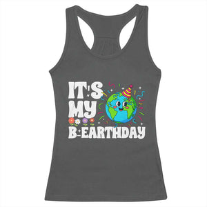 Earth Day Birthday Racerback Tank Top April 22 Nature Lover Eco Birthday Party Gift TS14 Dark Heather Print Your Wear