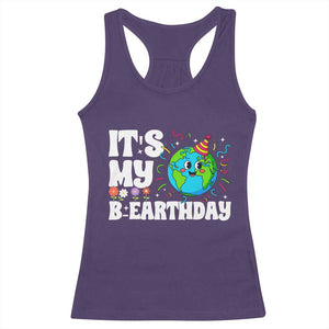 Earth Day Birthday Racerback Tank Top April 22 Nature Lover Eco Birthday Party Gift TS14 Purple Print Your Wear