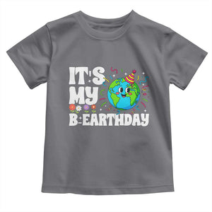 Earth Day Birthday Toddler T Shirt April 22 Nature Lover Eco Birthday Party Gift TS14 Charcoal Print Your Wear