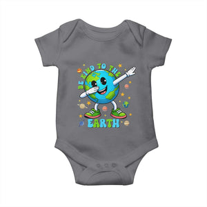 Be Kind To The Earth Baby Onesie Cute Environmental Awareness Earth Day TS14 Charcoal Print Your Wear