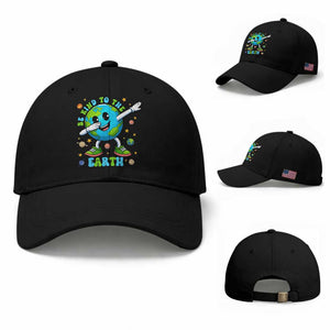 Be Kind To The Earth Baseball Cap Cute Environmental Awareness Earth Day TS14 Baseball Cap Universal Fit Black Print Your Wear