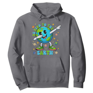 Be Kind To The Earth Hoodie Cute Environmental Awareness Earth Day TS14 Charcoal Print Your Wear