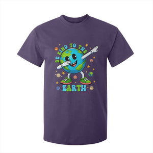 Be Kind To The Earth T Shirt For Kid Cute Environmental Awareness Earth Day TS14 Purple Print Your Wear