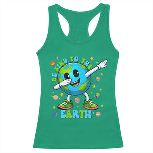 Be Kind To The Earth Racerback Tank Top Cute Environmental Awareness Earth Day TS14 Irish Green Print Your Wear