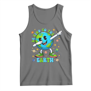 Be Kind To The Earth Tank Top Cute Environmental Awareness Earth Day TS14 Black Heather Print Your Wear