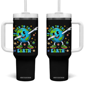 Be Kind To The Earth Tumbler With Handle Cute Environmental Awareness Earth Day TS14 One Size: 40 oz Black Print Your Wear