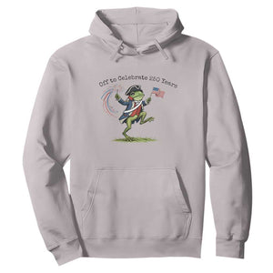 250th Anniversary USA Hoodie Funny Patriotic Frog USA Independence Day TS14 Ice Gray Print Your Wear