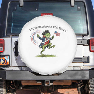 250th Anniversary USA Spare Tire Cover Funny Patriotic Frog USA Independence Day TS14 No hole White Print Your Wear