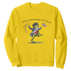 250th Anniversary USA Sweatshirt Funny Patriotic Frog USA Independence Day TS14 Daisy Print Your Wear