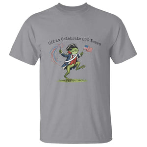 250th Anniversary USA T Shirt Funny Patriotic Frog USA Independence Day TS14 Sport Gray Print Your Wear
