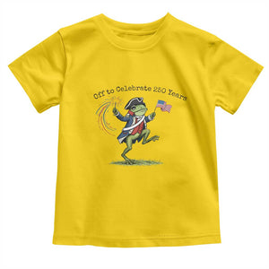 250th Anniversary USA Toddler T Shirt Funny Patriotic Frog USA Independence Day TS14 Daisy Print Your Wear