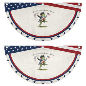 250th Anniversary USA Patriotic Fan Flag Funny Frog USA Independence Day
