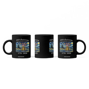 USA 250th Anniversary Coffee Mug Liberty Bell 17762026 Patriotic American Flag Starry Night TS14 Print Your Wear