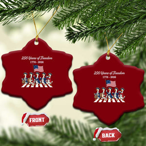 250 Years Of Freedom Ceramic Ornament Silly Goose Patriotic 4th of July TS14 Print Your Wear