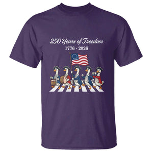 250 Years Of Freedom T Shirt Silly Goose Patriotic 4th of July TS14 Purple Print Your Wear
