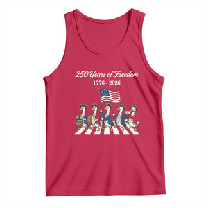 250 Years Of Freedom Tank Top Silly Goose Patriotic 4th of July TS14 Red Print Your Wear