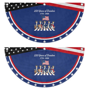 250 Years Of Freedom Patriotic Fan Flag Silly Goose American 4th of July