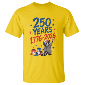 250th Anniversary USA T Shirt Patriotic Raccoon American Flag 4th of July TS14 Daisy Print Your Wear