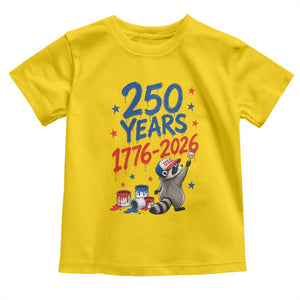 250th Anniversary USA Toddler T Shirt Patriotic Raccoon American Flag 4th of July TS14 Daisy Print Your Wear