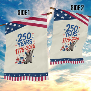 250th Anniversary USA Patriotic Garden Flag Patriotic Raccoon American Flag 4th of July TS14 Print Your Wear