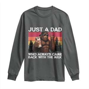 Just a Dad Who Always Came Back with The Milk Long Sleeve Shirt Funny Father's Day Gift