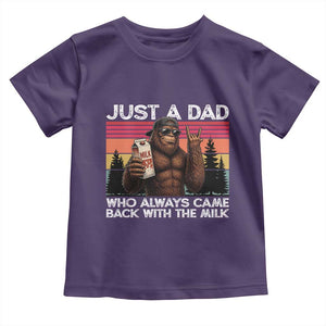 Just a Dad Who Always Came Back with The Milk Toddler T Shirt Funny Father's Day Gift