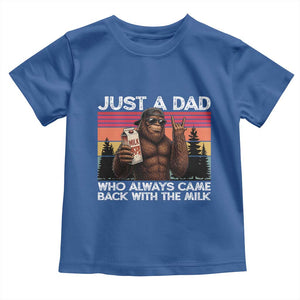 Just a Dad Who Always Came Back with The Milk Toddler T Shirt Funny Father's Day Gift