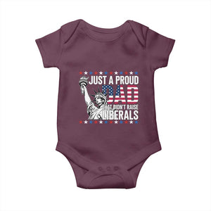 Just A Proud Dad that Didn't Raise Liberals Baby Onesie Funny Dad Man Saying
